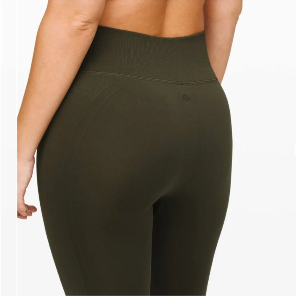 Lululemon Ebb To Street Tight Olive Green 4
